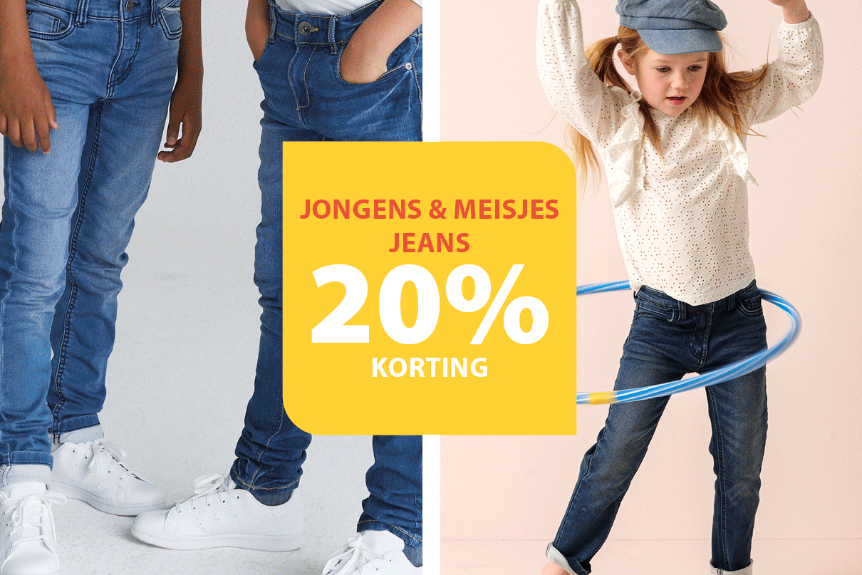 jeans 20% korting