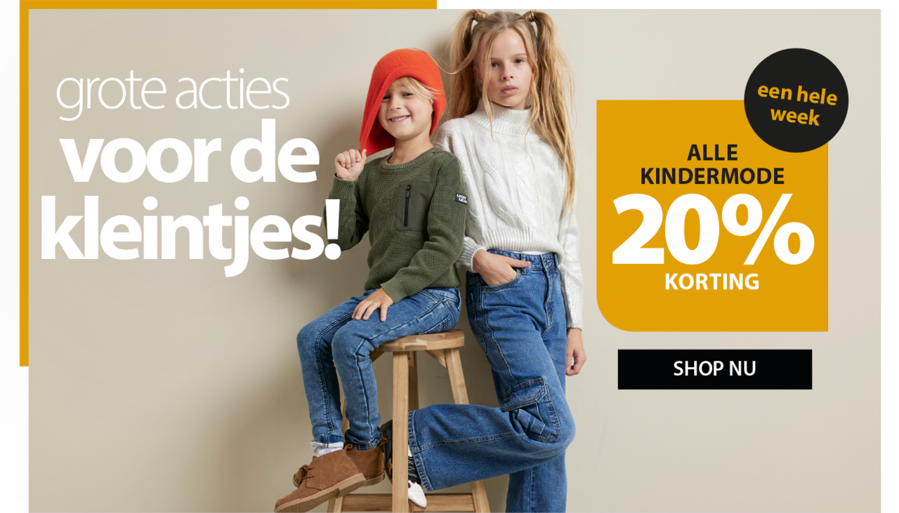 kindermode 20% korting