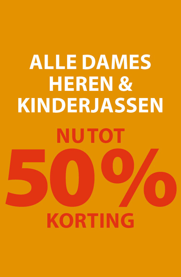 tot 50% korting op jassen