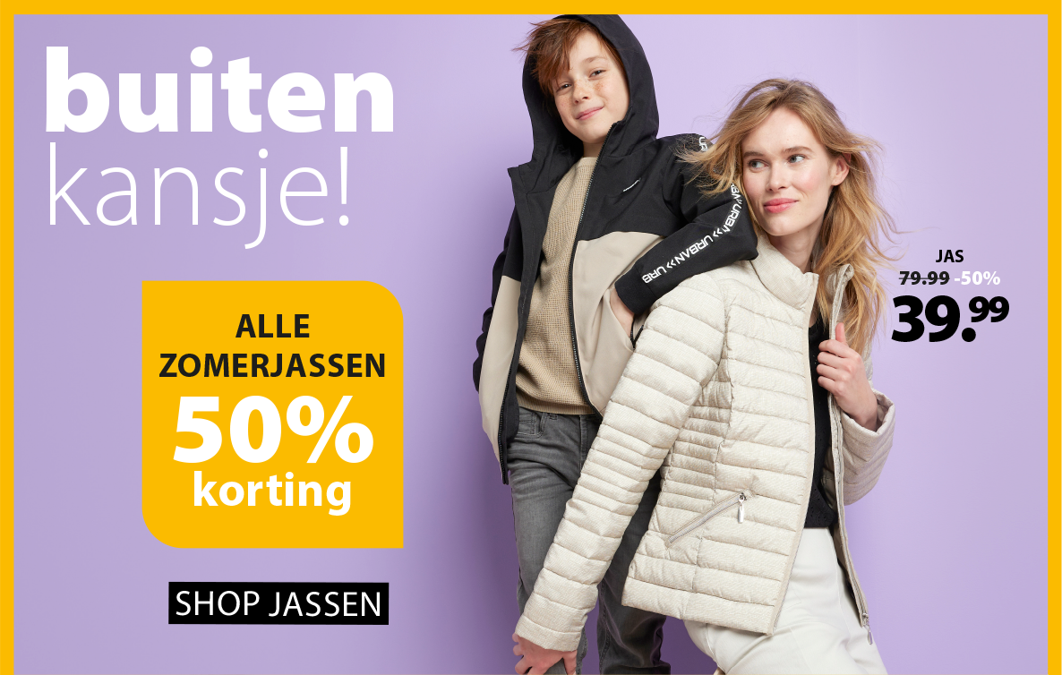 50% op alle zomerjassen!