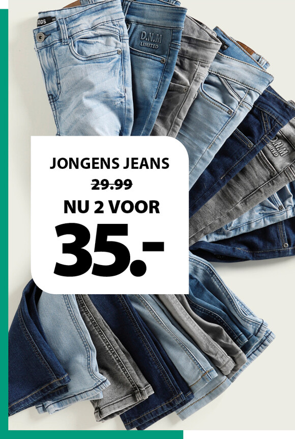 jongens jeans 2 voor 35.-