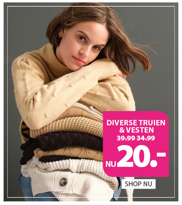 diverse truien en vesten 20.-