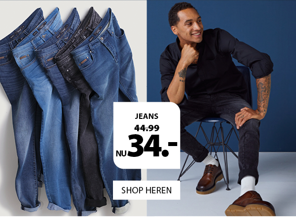 jeans nu 34.-