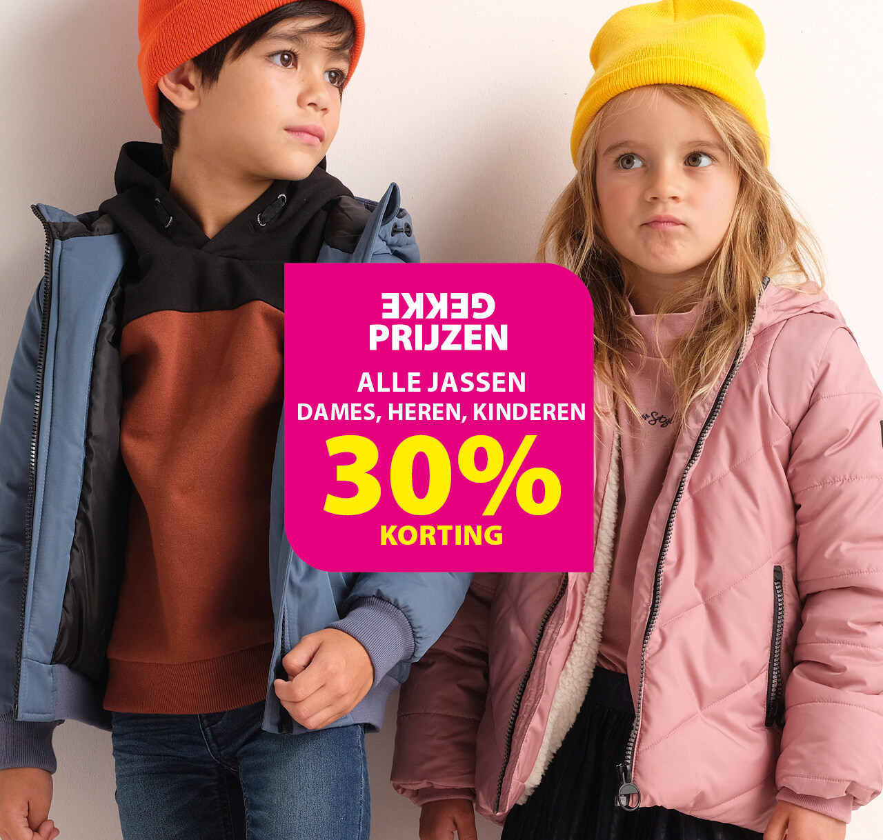 Alle jassen 30% korting