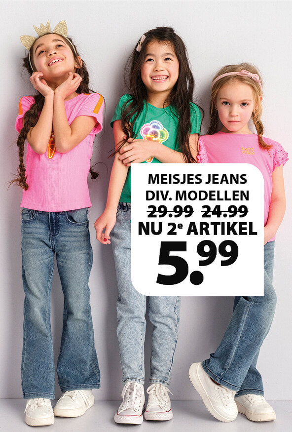 meisjes jeans 2e artikel 5.99