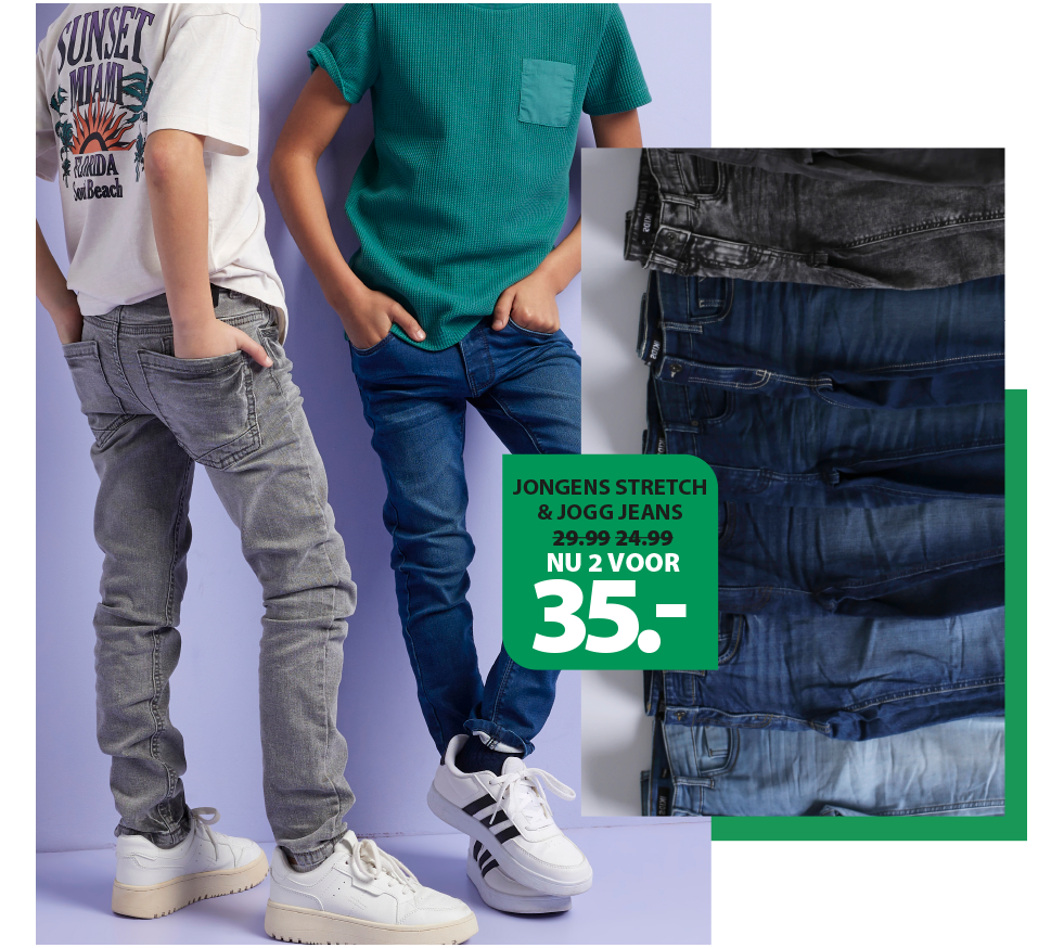 Jongens jeans 2 voor 35 euro