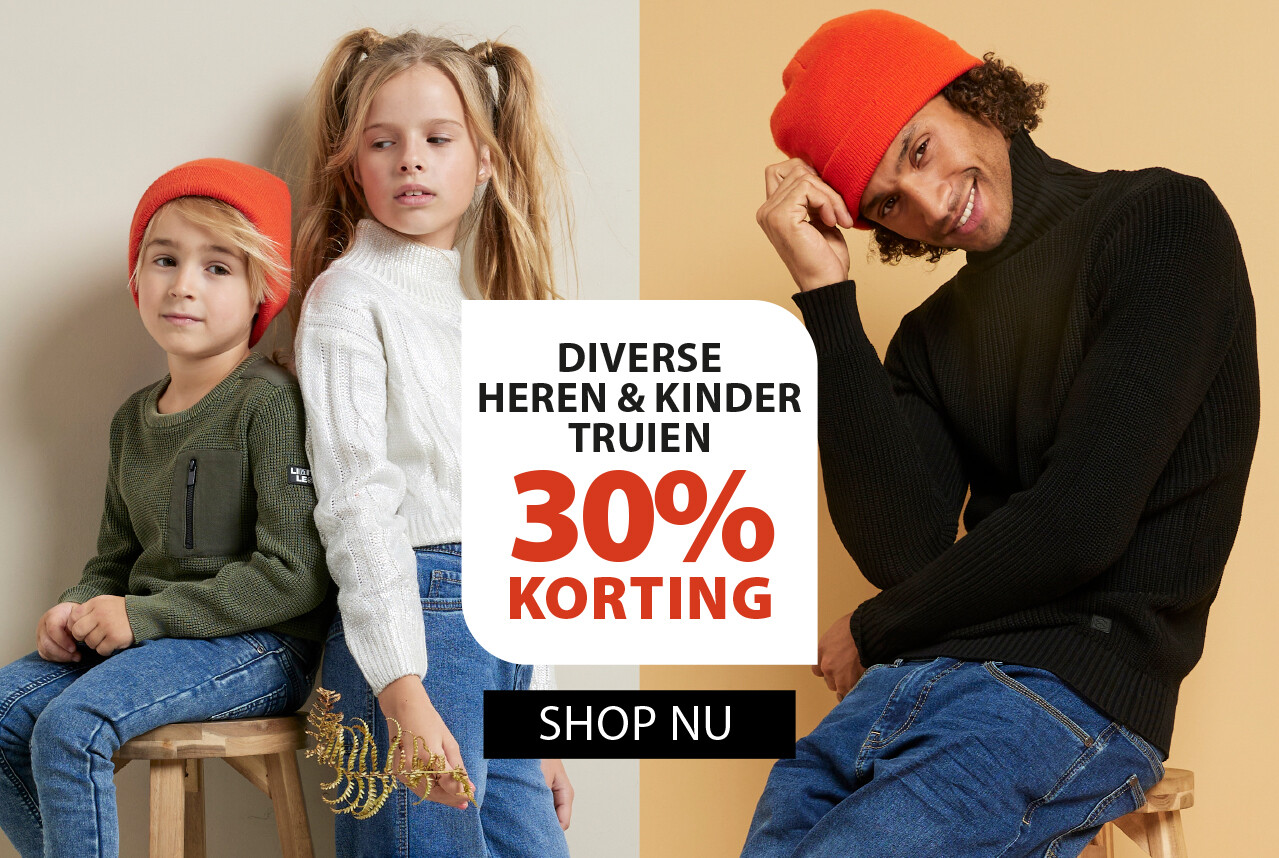 truien 30% korting