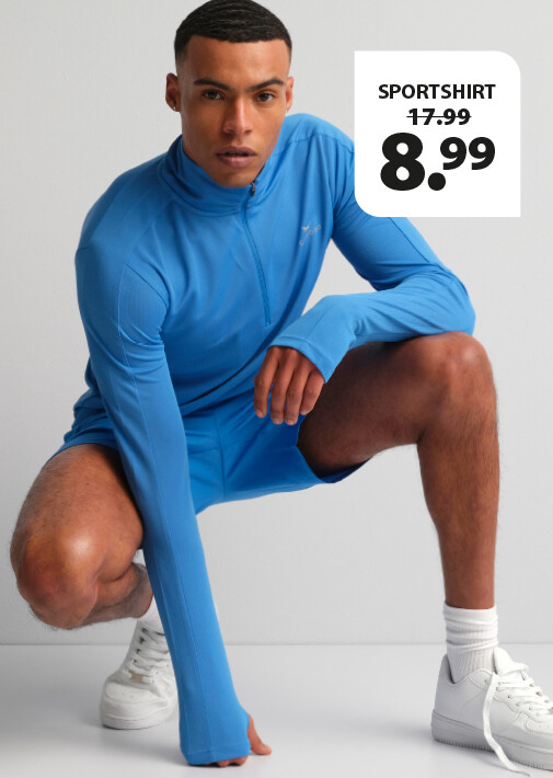 Heren sportshirt