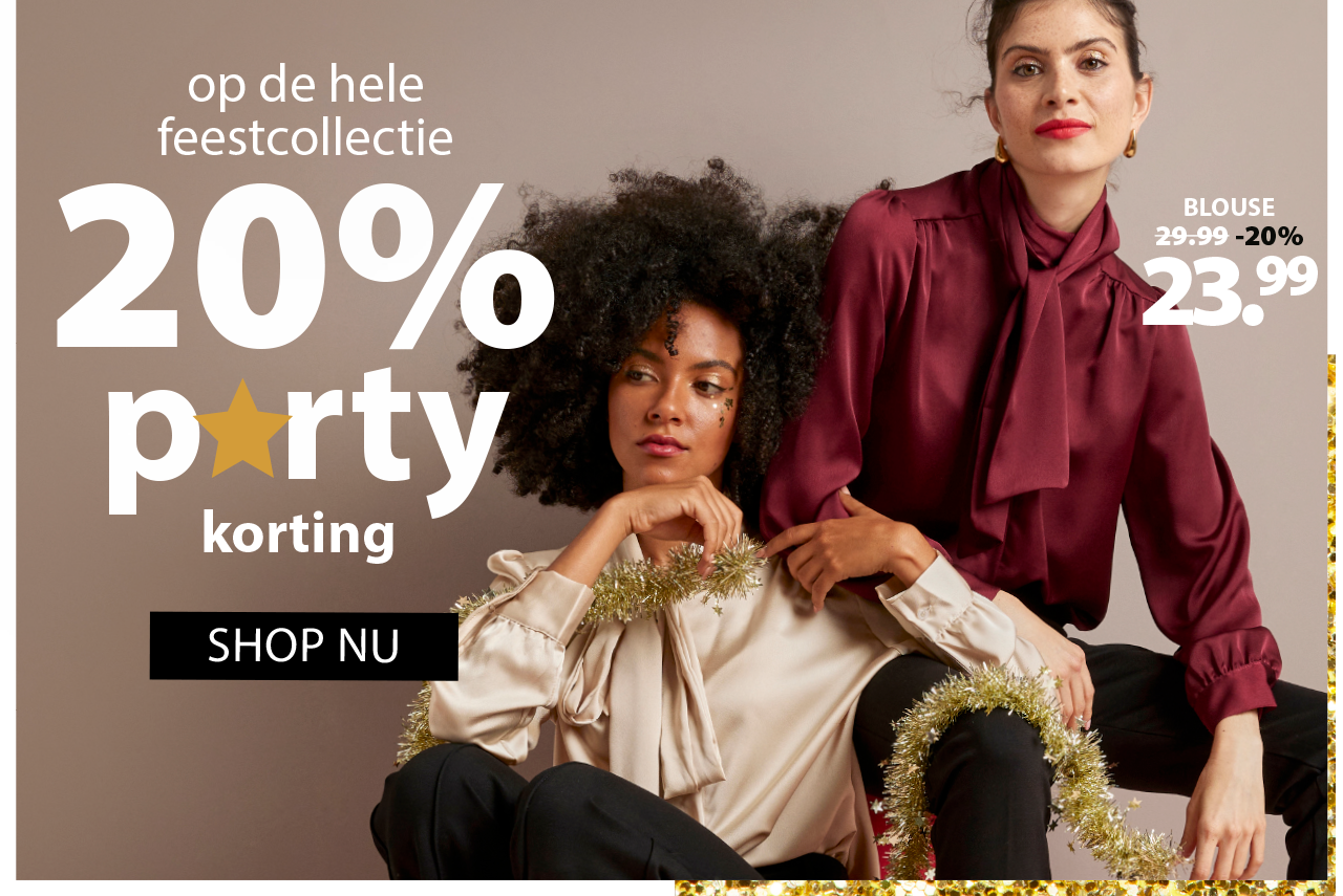 feest -20%