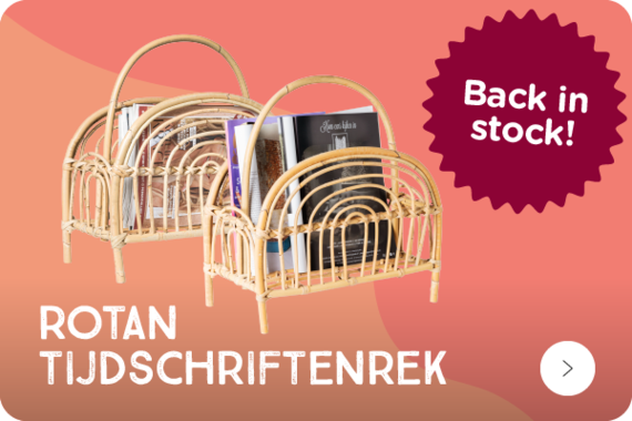 Rotan Tijdschriftenrek