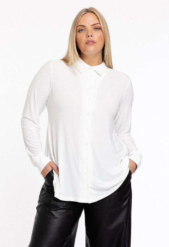 Blouse kort A-lijn DOLCE-ecru-42/44